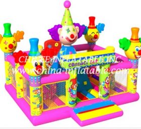 T2-3325 Clown opblaasbaar kasteel