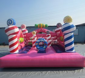 T2-1111 Candy opblaasbare trampoline