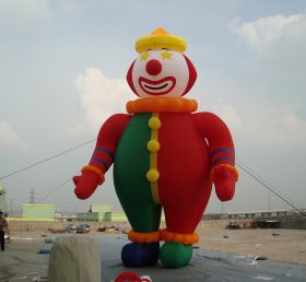 Cartoon2-024 Happy Clown opblaasbare cartoon 10 meter hoog