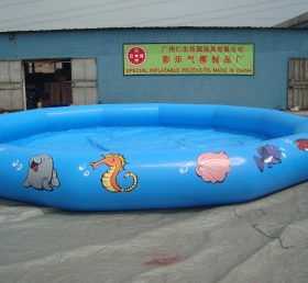 POO17-1 Opblaasbaar rond zwembad voor kinderen