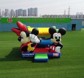T2-3355B Disney Mickey en Minnie stuiteren huis, met glijbaan springen kasteel