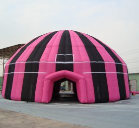 Tent1-370B Zwart roze opblaasbare koepel