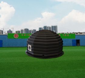 Tent1-4453 Zwarte opblaasbare koepel