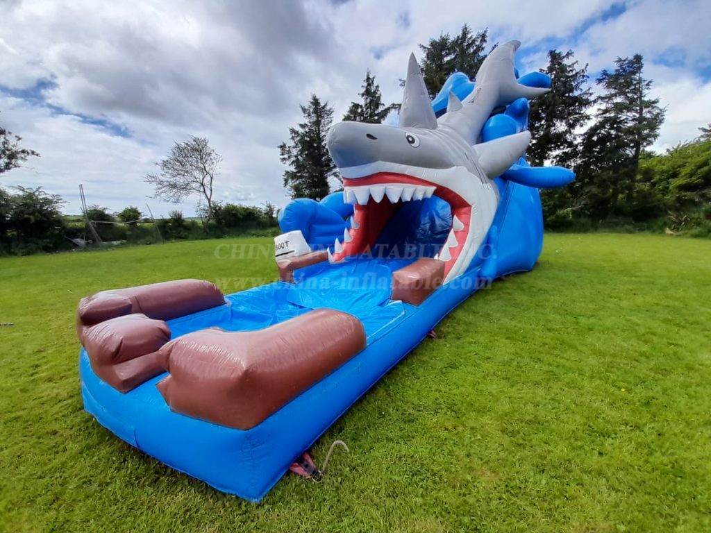 T8-4229 Shark Inflatable Water Slide