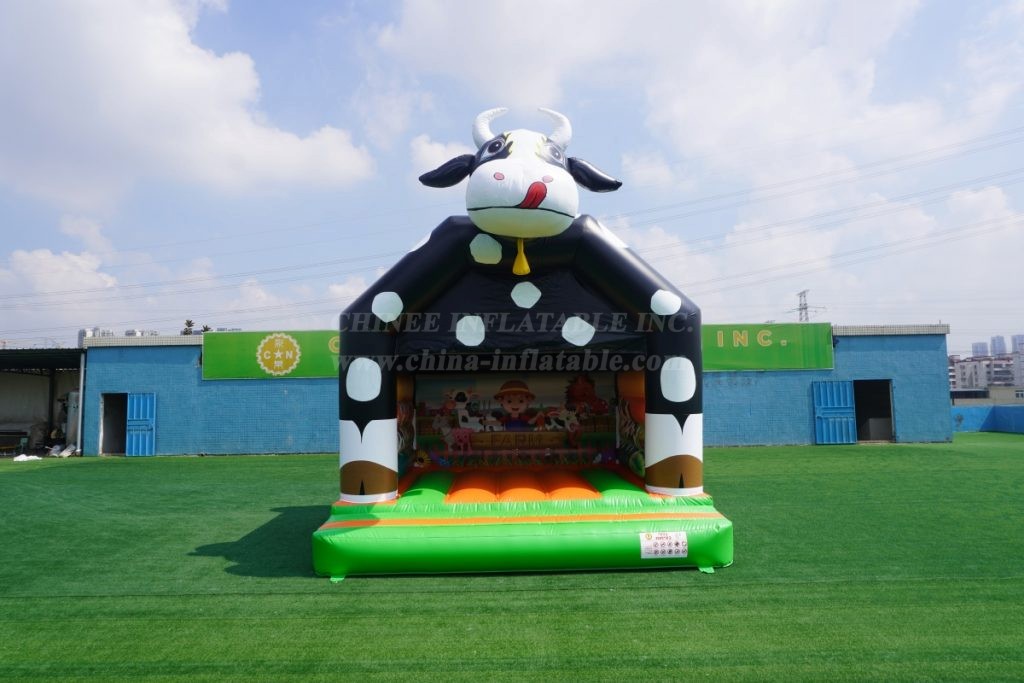 T2-4366 Pasture Cows Bounce House