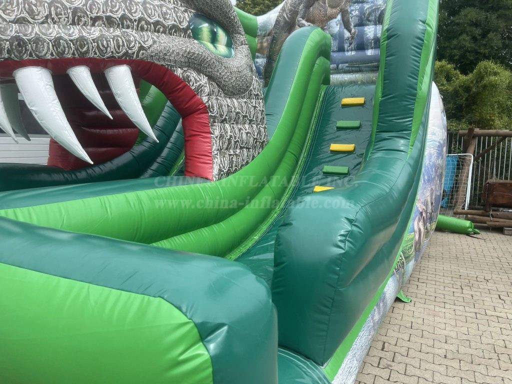 T8-4171 Dinosour Inflatable Slide
