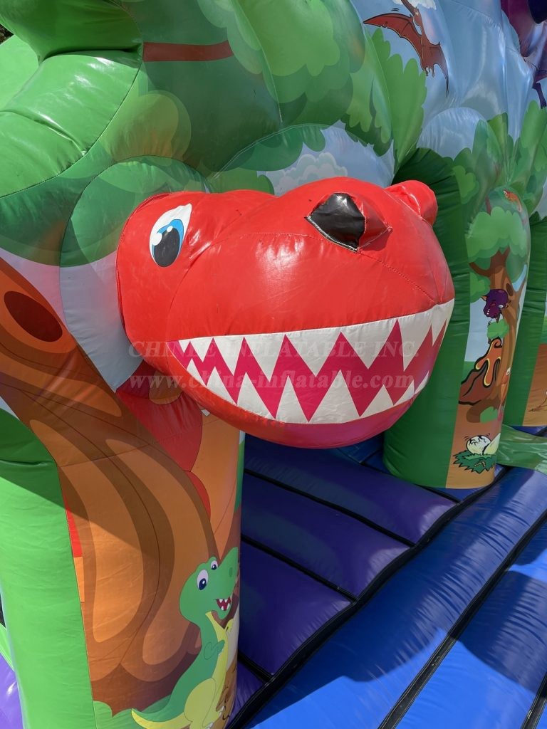 T2-4611 Dino Bounce And Slide Bouncy Castle Combo