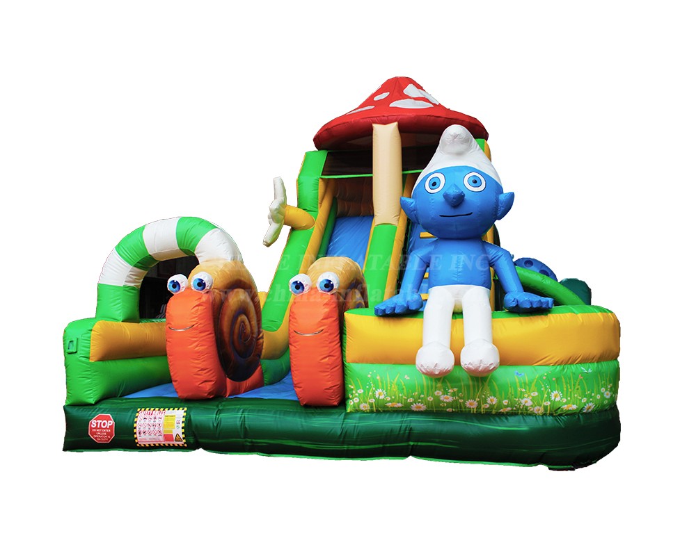 T2-4899 The Smurfs Bouncy Castle