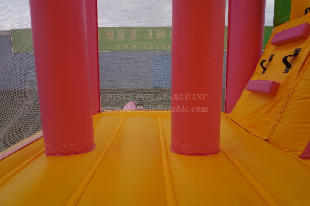 T2-6007 Unicorn Bouncy Castle With Slide &Amp; Pool