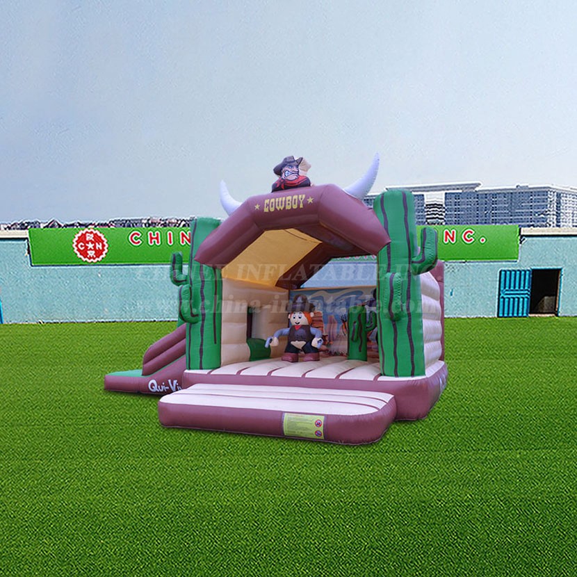 T2-4912 Cowboy Bouncy Castle With Slide