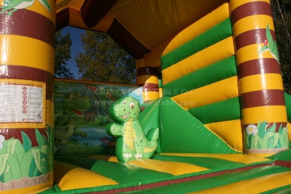 T2-4557 Dino Bouncy Castle With Slide