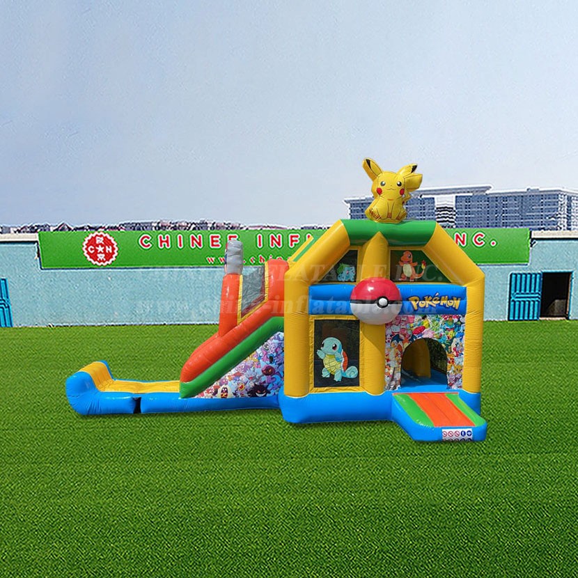 T2-4936 Pokémon Bouncy Castle With Slide