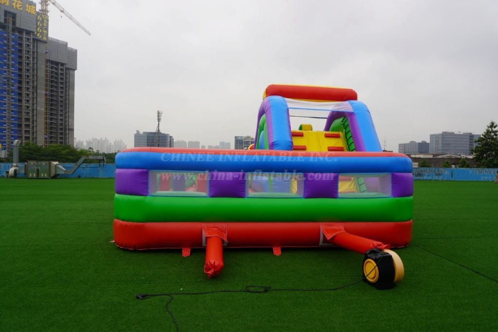 T2-6008 Inflatable Slide With Obstacles