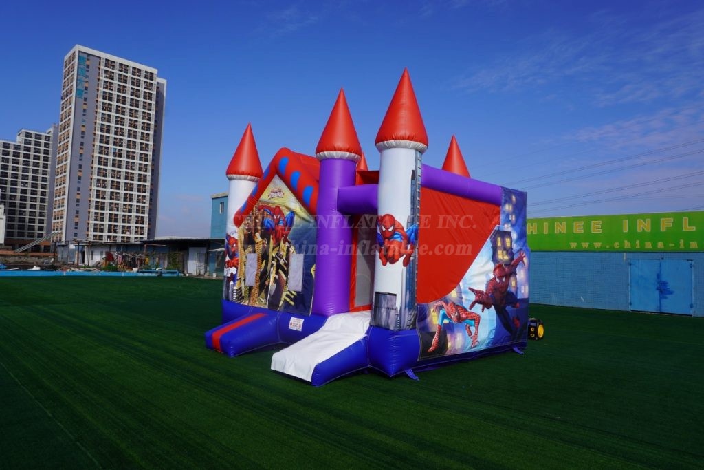T2-860C Spider-Man Inflatable Castle With Slide