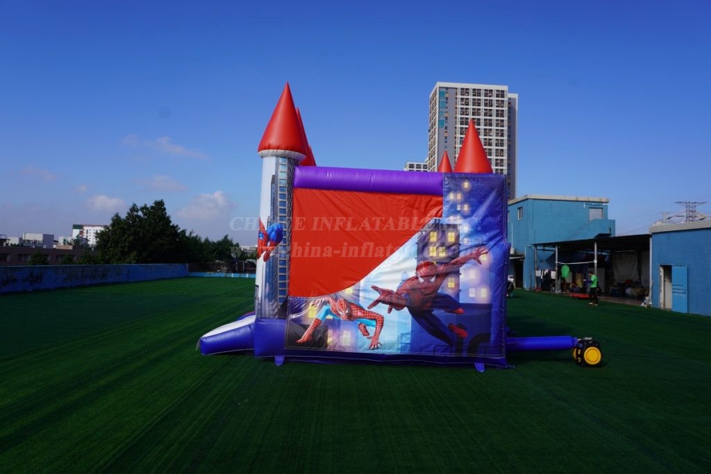 T2-860C Spider-Man Inflatable Castle With Slide