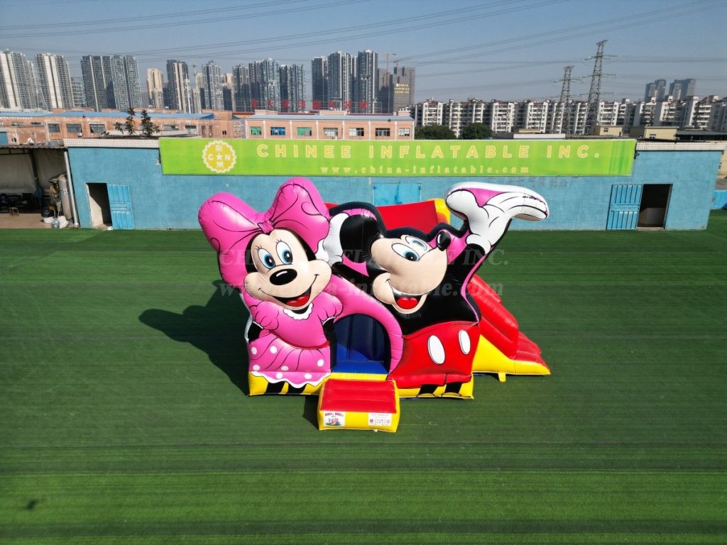 T2-1088B Disney Mickey &Amp; Minnie Bouncy Castle With Slide
