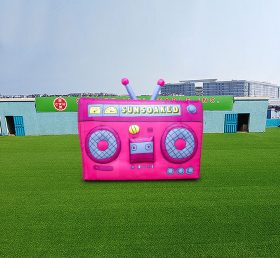 S4-529 Opblaasbare roze radio