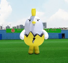 S4-601 Aangepaste reclame voor de opblaasbare gele vogel, kippenpak