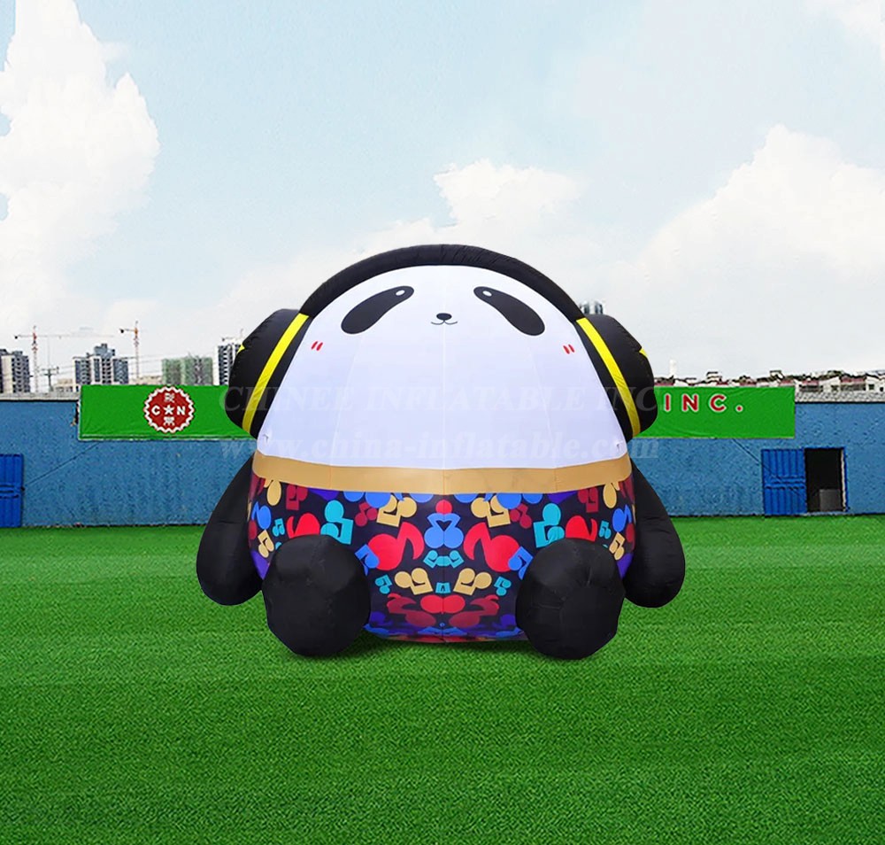 S4-619 Big Inflatable Cartoon Panda Model For Event Decoration