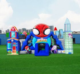 T6-1100 Spiderman thema springkasteel combinatie