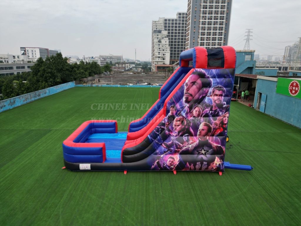T8-6000 Avengers-Themed Inflatable Slide